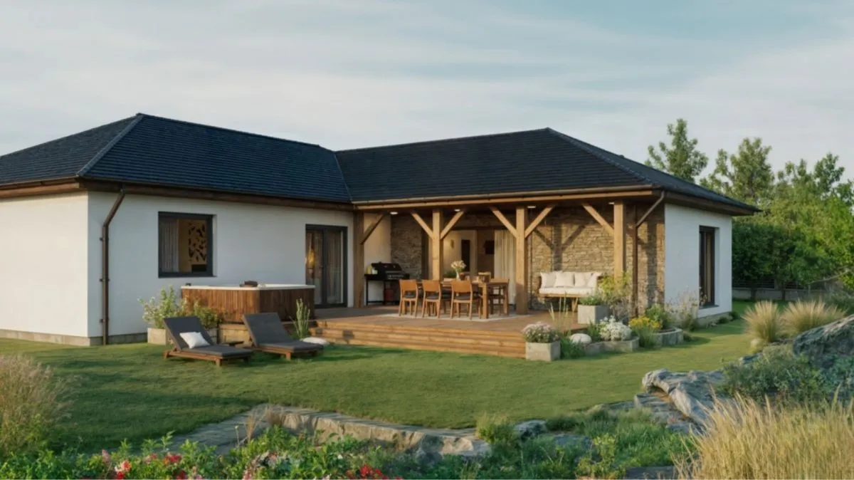 Rodinný moderní bungalov na klíč