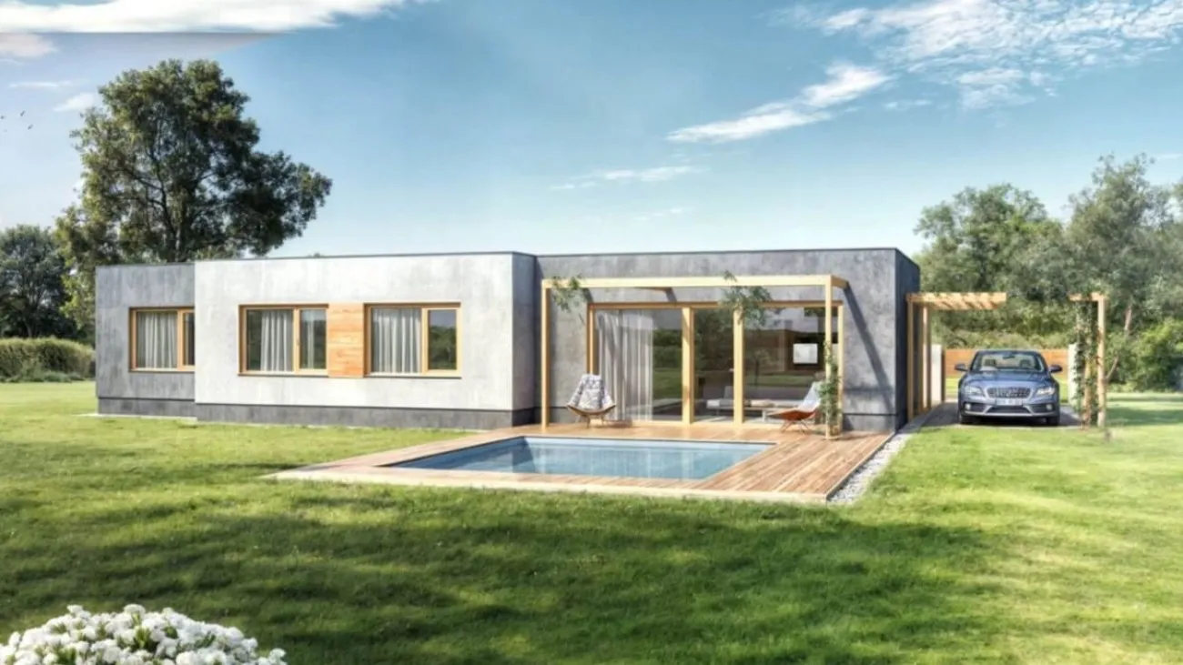 Moderní dům pro rodinu se dvěma dětmi