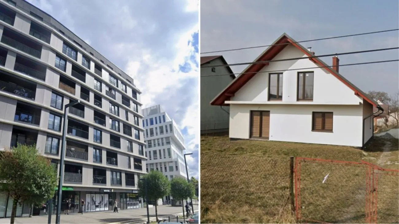 Příjmy a výdaje dvou rodin